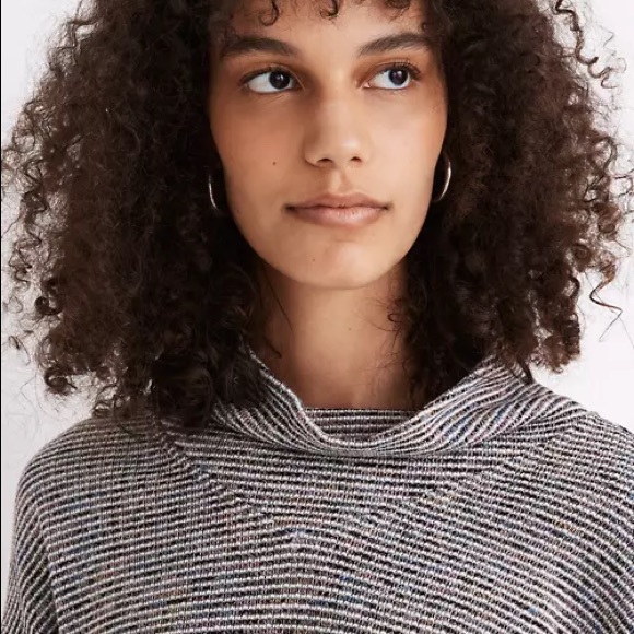 Madewell rainbow coloured turtleneck top medium - Picture 6 of 10